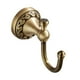 thumbnail image 1 of Gancho para toalla o bata de baño de latón estilo antiguo, colgador de ropa montado en la pared. Bronce, 1 of 9