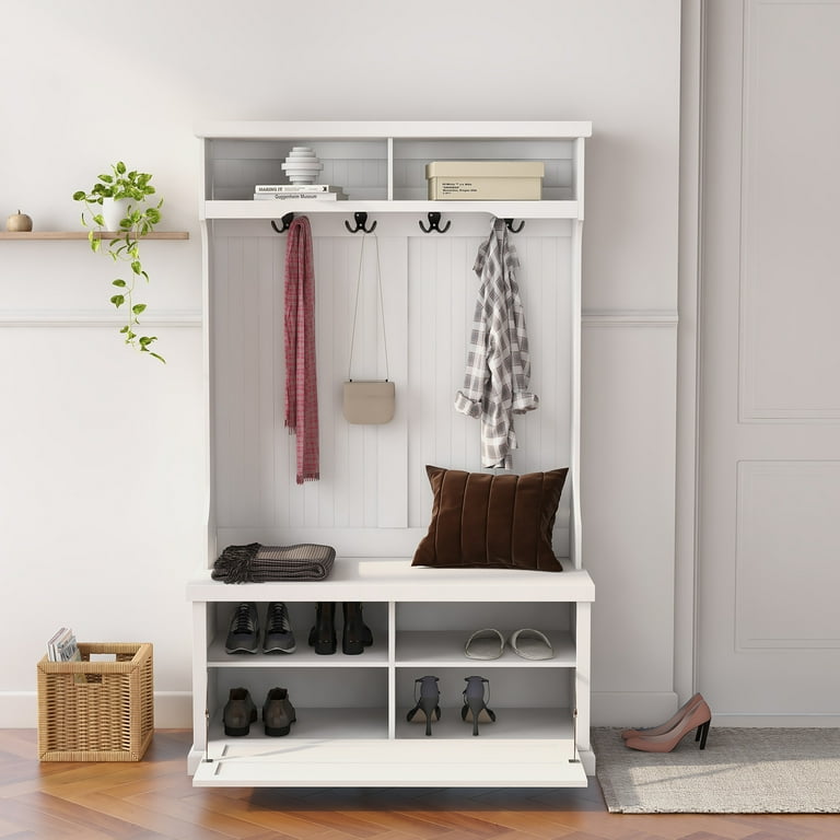 Walmart coat rack bench deals