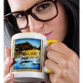 thumbnail image 2 of 3drose, Greek Island Port, 11oz Two-tone Yellow Mug, 2 of 6