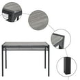 thumbnail image 5 of Enyopro 4 Piece Modern Fiberboard & Metal Storage Dining Table Set, Gray, 5 of 10