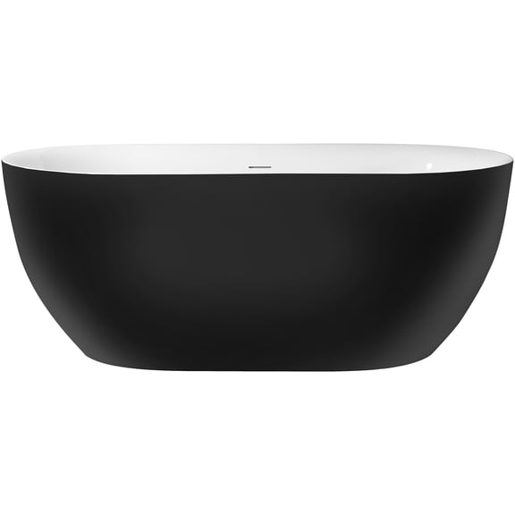 A And E Bath And Shower BT-325-51-BR Malone 51" Free Standing Acrylic, Fiberglass Soaking