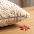 thumbnail image 7 of Summercome Fall Throw Pillow Covers 18 x 18 Inch Autumn Pillow Cases 3D Embroidered Pumpkin Leaf Plush Fluffy Faux Fur Cushion Covers for Thanksgiving Harvest Decoration Farmhouse Home Sofa Couch, 7 of 7