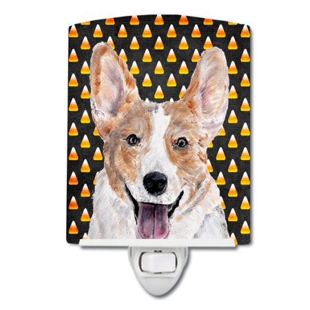 

Caroline s Treasures Cardigan Corgi Candy Corn Halloween Night Light 6 x 4 Multicolor