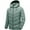 Mint Green, variant on IROINNID Men's Long Sleeve Puffer Mid-Length Hoodie Jacket Solid Color Casual Winter Fashion Thick Fit Side Seam Pockets Warm Cotton Jacket