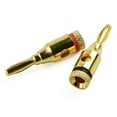 thumbnail image 5 of 4 Pcs 4mm Banana Plugs Gold Plated Musical Audio Speaker Cable Wire Connector, 5 of 8
