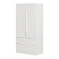 thumbnail image 2 of Armoire penderie avec portes et tiroir, fini Blanc solide, collection Acapella de Meubles South Shore, 2 of 13