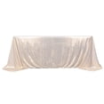 thumbnail image 2 of BalsaCircle 90x132 in Beige Sequin Dots Polyester Rectangle Tablecloth Party Events Reception Decorations Supplies, 2 of 8