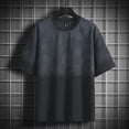 thumbnail image 4 of Leodye T-Shirts de Sport Légers et Respirants pour Hommes, Évacuation de l'Humidité, Manches Courtes, Col Rond, Noir TTTG(TTTG), 4 of 9