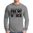 thumbnail image 1 of Awkward Styles Men's Don`t Make Me Use My Baseball Dad Voice Graphic Long Sleeve T-shirt Tops Gift for Sport Dad, 1 of 4