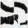 thumbnail image 4 of Unique Bargains 1 Pcs Solid Color Pleated Headband Women Hairband Hair Hoop for All Hair Black, 4 of 7