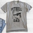 thumbnail image 2 of Pitbull Dad T-shirt, Unisex Men's Shirt, Pit Bull Terrier Owner, Best Dog Dad Gift, Dark Heather Gray, Large, 2 of 6