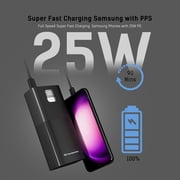 TECHSMARTER 30000mah 65W USB-C Laptop Power Bank with Samsung Super Fast Charging, Portable Charger Compatible with iPhone, Galaxy, iPad, MacBook, Chromebook, Steam Deck, Dell, HP