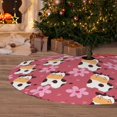 thumbnail image 6 of Rateoe Cow And Flower Print Christmas Tree Skirt 48" for Xmas Holiday New Year Party Circle Tree Mat Ornaments Decoration, 6 of 7
