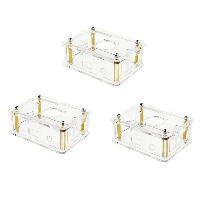 3X para 3 AcríLica Transparente Carcasa Protectora para 3 Sin Ventilador
