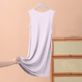 thumbnail image 4 of yillto Womens Plus Size Nightgown Sleeveless Pleated Crew Neck Loose Nightdress Sleepwear Comfy Night Gowns, 4 of 4
