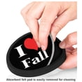 thumbnail image 3 of Silicone Non-Slip Drink Coasters with Removable Printed Absorbent Felt Pad - Set of 4 - I Heart Fall, 3 of 3