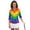 Gradient Coloured Heart, variant on HUIACONG Palm Tree Womens 3/4 Sleeve Golf Shirts Quarter Zip with Breathable Anti-Wrinkle Women's Golf Polo Shirts for Sports Tennis Daily Exercise Workout