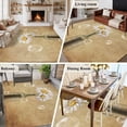 thumbnail image 5 of White Daisy Area Rugs 5'x7', Washable Small Throw Rugs for Laundry Room Playroom, Farmhouse Vintage Botanical Vase Flowers Indoor Outdoor Rug Non-Slip Low Pile Carpet Runner Reversible Floor Mats, 5 of 8