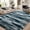 Blue-02, variant on Kuotingluck Plush Black Area Rug, Kid & Pet Friendly Machine Washable Shag Rug with Non-Slip Backing,4'x6'