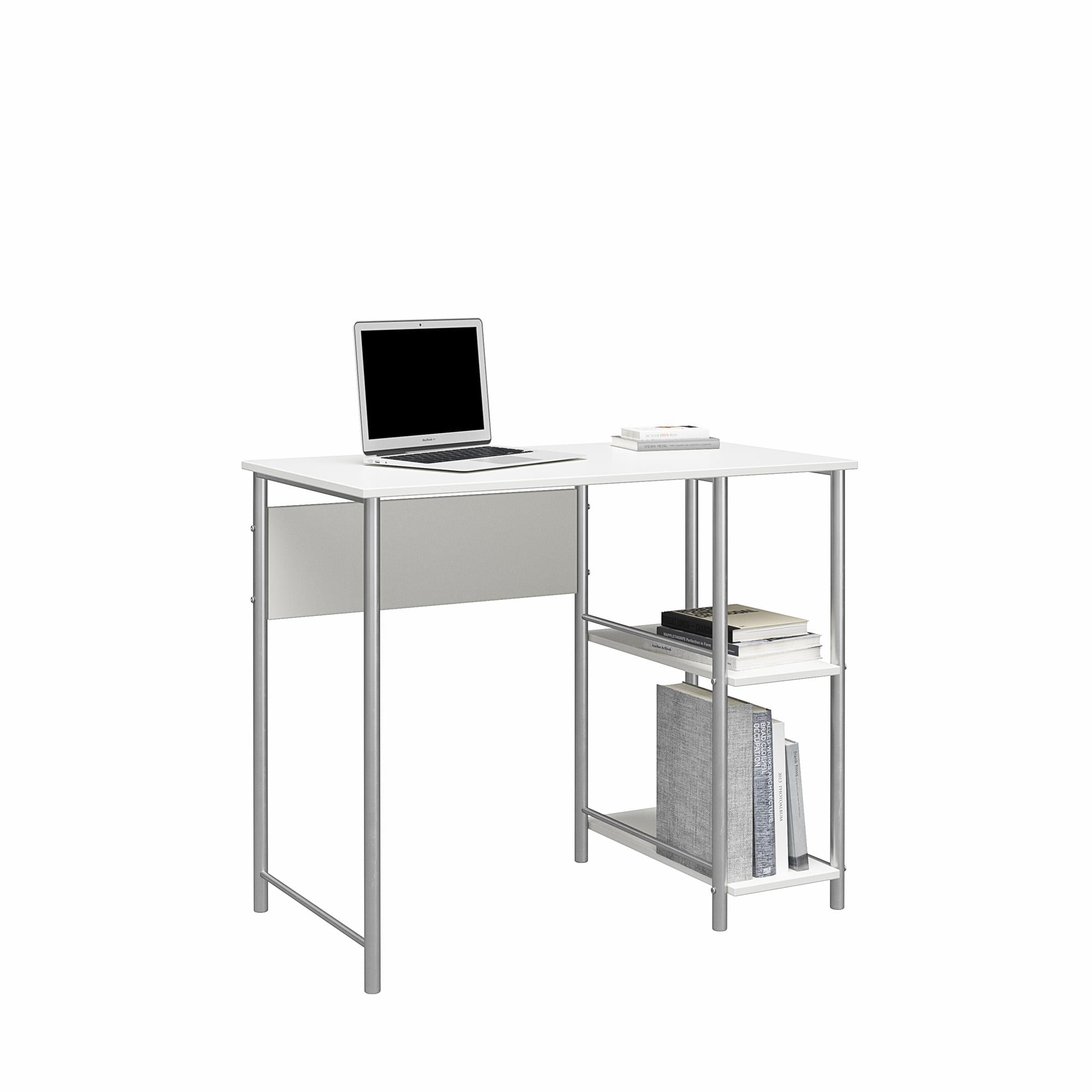 Mainstays Metal Student Computer Desk, White - image 5 of 8