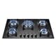 thumbnail image 1 of Parrilla De Gas 5 Quemadores Empotrable AVERA VT5 En Vidrio Templado Estufa de Mesa, 1 of 10