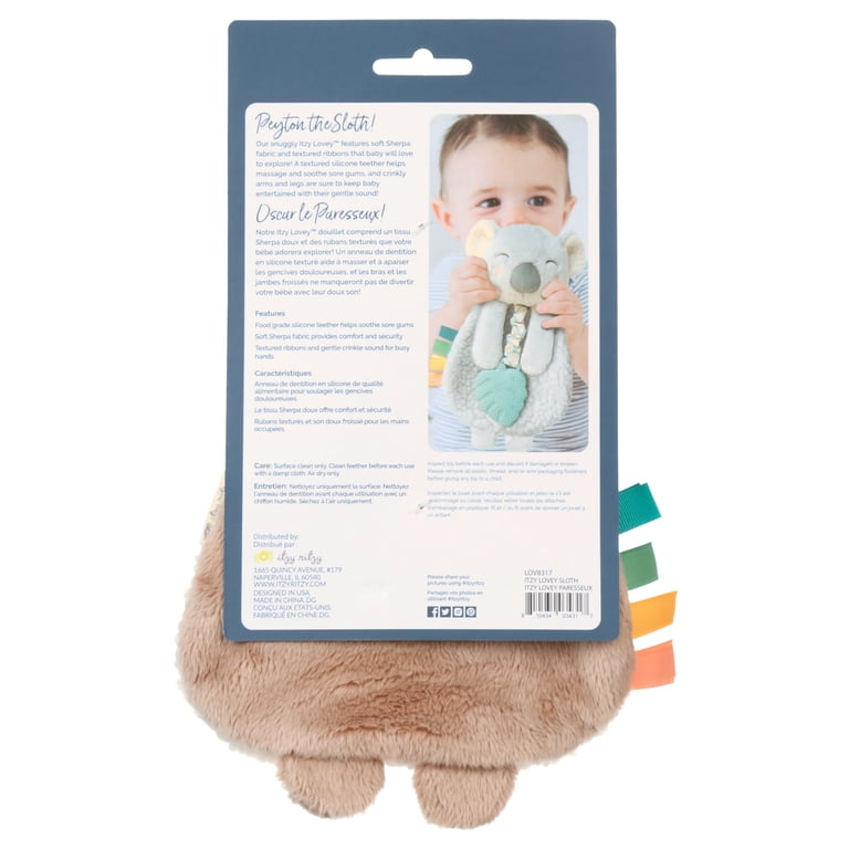 Itzy Ritzy Itzy Lovey Sloth with Teether photo 6