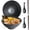 Black Crystal, variant on Ceramic Ramen Bowl Set of 2, 40oz Japanese Noodle Bowls with Spoons & Chopsticks Porcelain Large Soup Bowl for Pho, Udon, Retro Style Tableware Microwave & Dishwasher Safe, Fish