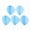 Dodger Blue, variant on 100 Pcs 23.5mm Leaf Charms Crystal Glass Mini Leaves Pendants Mixed Color-Random Mixed
