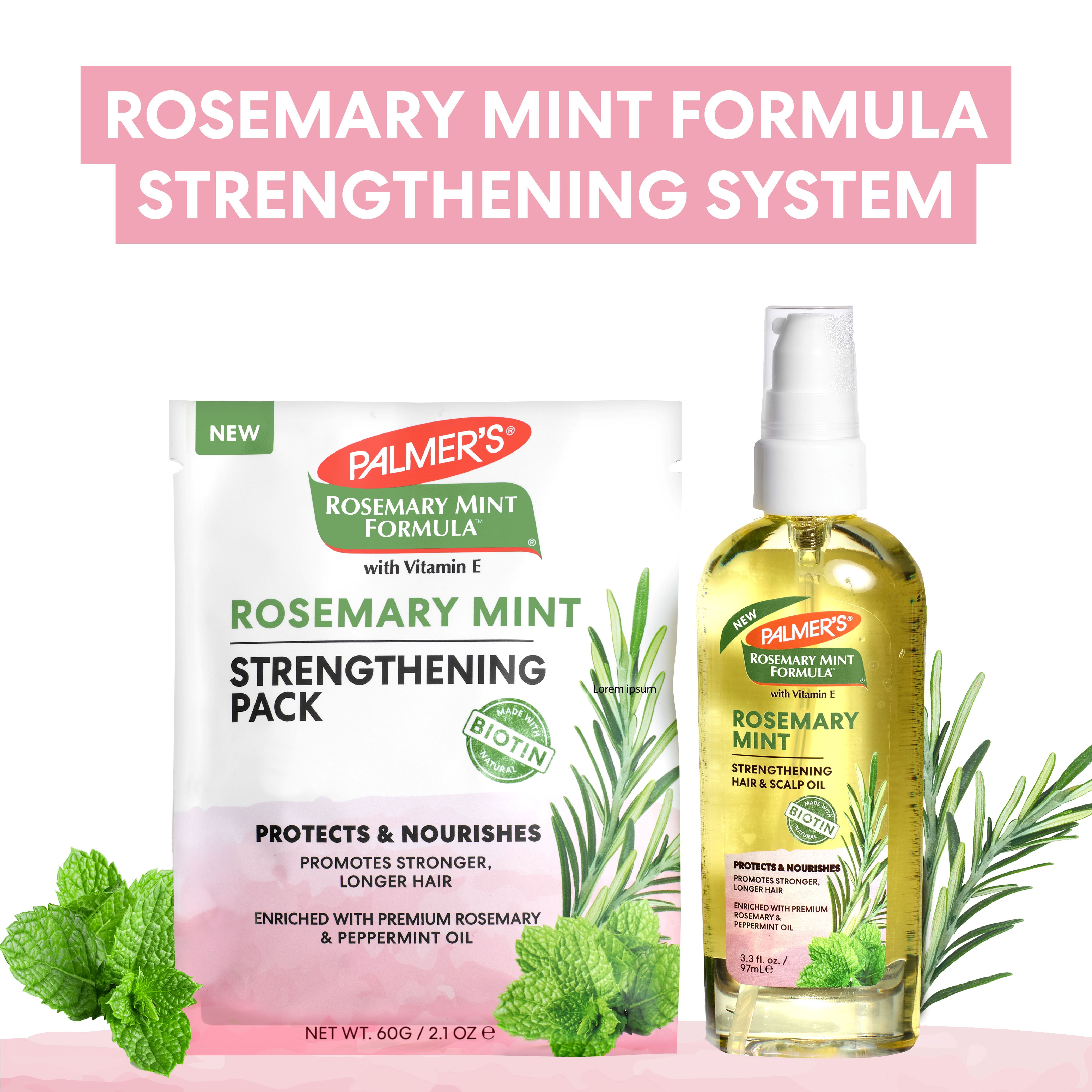 (2 pack) Palmer's Rosemary Mint Formula Strengthening Pack Conditioner; Hydrating, Protecting, and Stimulates Growth 2.1 fl. oz