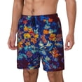 thumbnail image 2 of Haiem Colorful Fall Leaves Mens Swim Trunks with Compression Liner 2 in 1 Swimming Shorts Stretch Swimwear Quick Dry,Board Shorts-Medium, 2 of 9