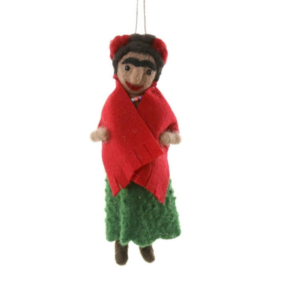 Felt FRIDA KAHLO Christmas Ornament, by Cody Foster