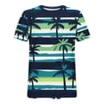 thumbnail image 5 of Tops para hombre, blusas y camisas de manga corta con cuello redondo para hombre, camiseta con cuello redondo y estampado para hombre, blusa informal de poliéster de manga corta a la moda para hombre., 5 of 5