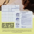 thumbnail image 3 of Fingerprint Kit Set - Dactek EZ ID3 Fingerprint Ink Pad EZ With ATF Fingerprint Cards - 20 FBI Fingerprint Cards FD-258, 3 of 5