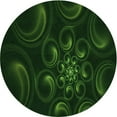 thumbnail image 1 of Ahgly Company Machine Washable Indoor Round Transitional Deep Emerald Green Area Rugs, 5' Round, 1 of 7
