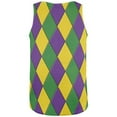 thumbnail image 2 of Mardi Gras Let the Good Times Roll Jester All Over Mens Tank Top Multi X-LG, 2 of 2