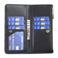 thumbnail image 3 of TECH CIRCLE for Nothing Phone (1) 6.55 inch Magnetic Flip Wallet Case,Luxury Leather Shockproof Zipper 9 Card Slots Holder Cover with Detachable Wrist Strap.For Nothing Phone (1),Black, 3 of 10