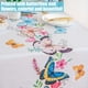thumbnail image 5 of Mantel redondo lavable, mariposa blanca Mantel de PVC lavable con estampado de flores, mantel de plástico resistente al agua y al polvo para fiestas, picnics, cumpleaños, bodas (redondo de 140 cm), 5 of 5