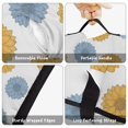 thumbnail image 6 of Geometric Flower and Dahlia Gray Pattern Teens Toddler Nap Mat with Pillow, Sleeping Mat Bag for Preschool Daycare 59"x22", 6 of 6