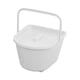 thumbnail image 3 of Silla con inodoro, cubo, asiento de inodoro, silla, cubo con tapa y asa, orinal, inodoro en cuclillas Blanco, 3 of 9