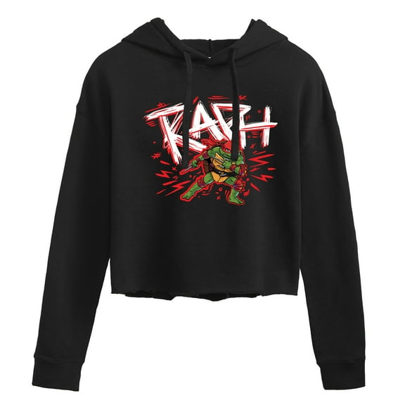 Teenage Mutant Ninja Turtles Mutant Mayhem  - Sketch Raph  - Juniors Cropped Pullover Hoodie