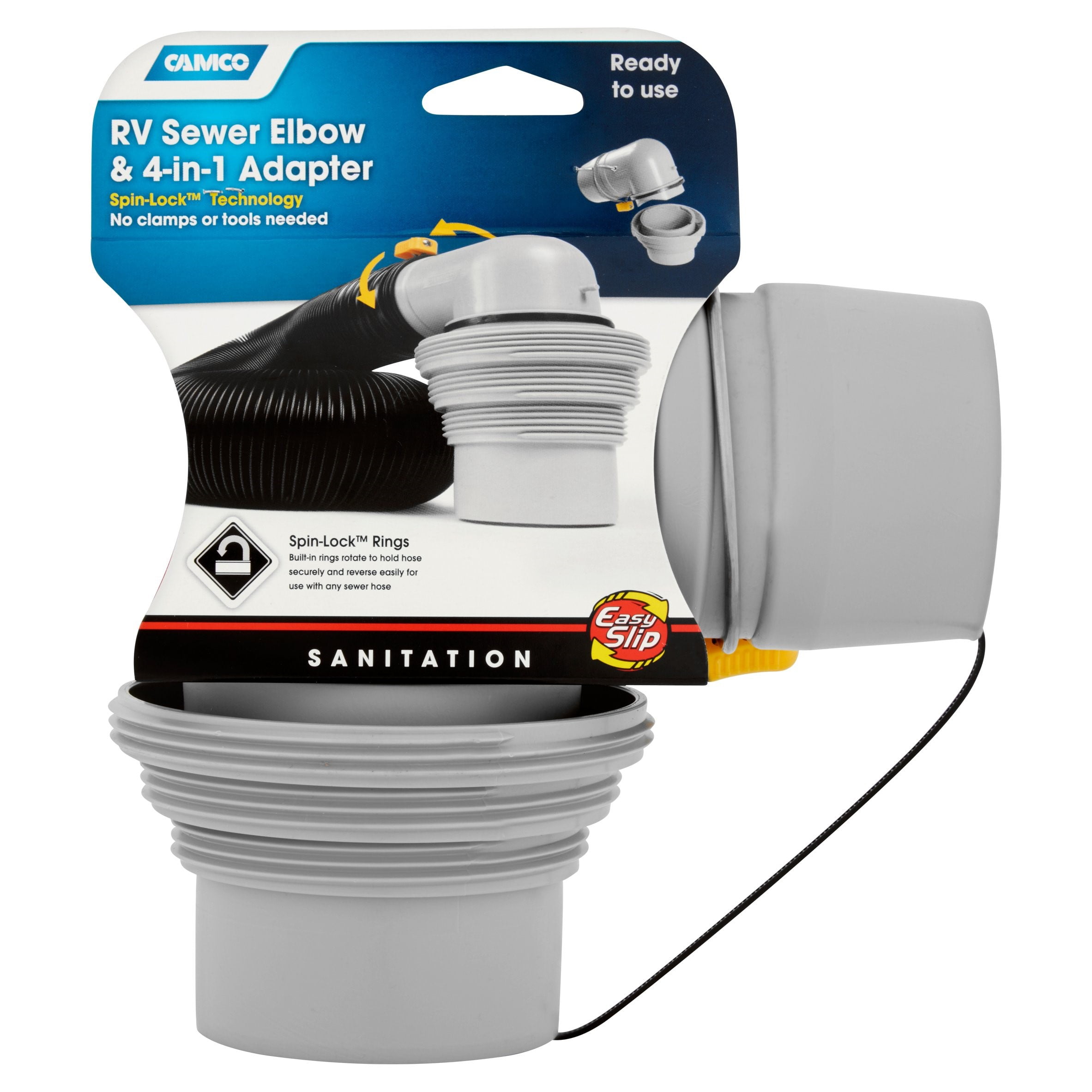 Camco RV Sewer Elbow & 4in1 Adapter
