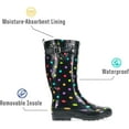 thumbnail image 6 of Women's Western Chief Tall Printed Rain Boot Dot City 11 M, 6 of 6