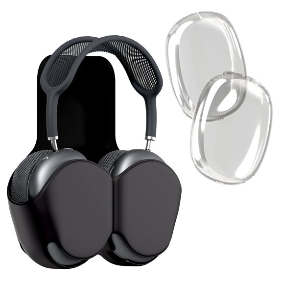 Leather Protective Shockproof Cover Case for Headphones Airpods Max 1 Pair Transparent TPU Shells