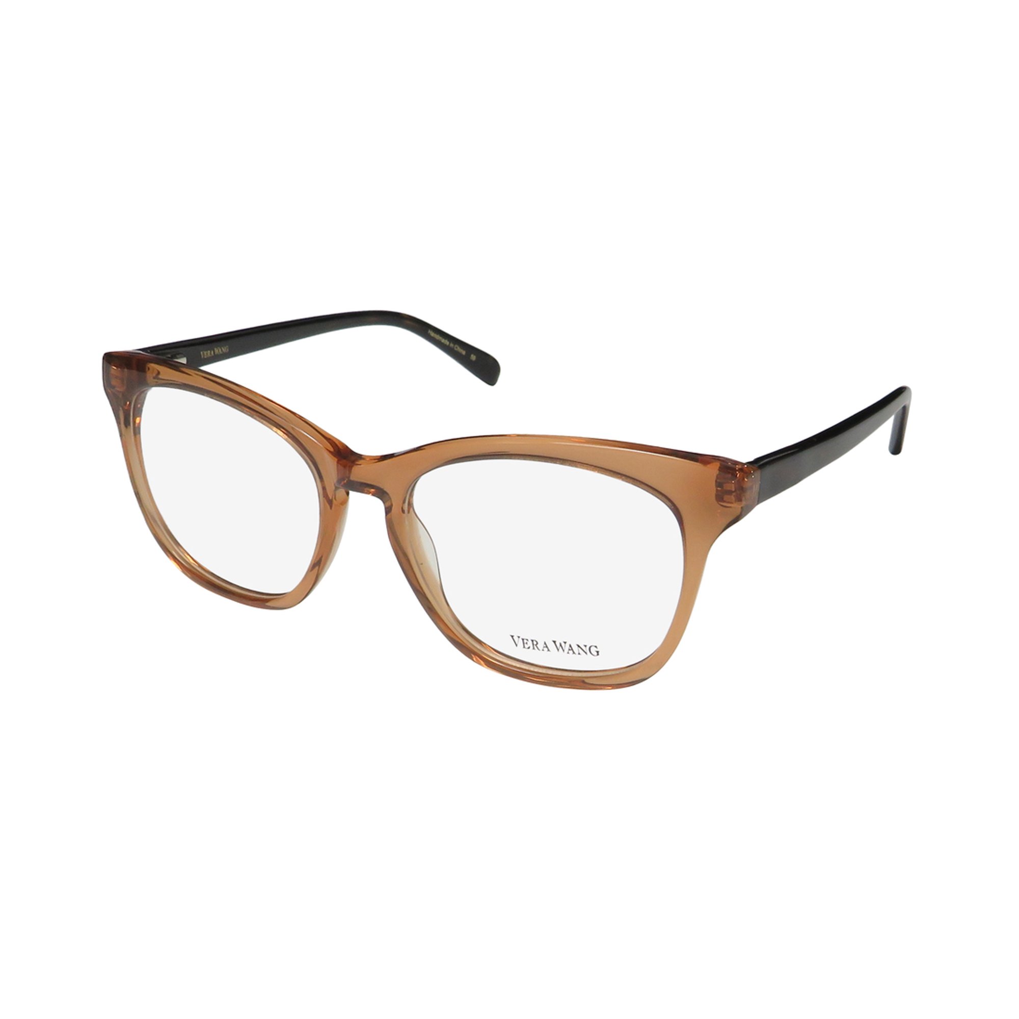 NEW VERA WANG LUXE ASTASIA WOMENS/LADIES CAT EYE FULL-RIM TORTOISE FRAME DEMO LENSES 52-17-135 EYEGLASSES/GLASSES