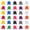 Assorted Color, variant on 100pcs Multi-Color Wooden Game Tokens and Chess Pieces Set - Board Game Accessories, Meeples for Family, Classroom, Sorting, Replacement Parts
