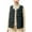 Army Green, variant on HAiming Womens Padded Vest Sleeveless Round Neck Snap Button Solid Color Quilted Coat Trendy Clothes