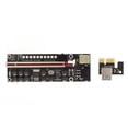 thumbnail image 4 of PCIE Riser Powered Adapter Card, PCIE 1X 60cm USB3.0 USB Riser Powered Adapter Card 6 Pin 11 Capacitors  For Window XP For PC Black, 4 of 8