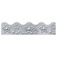 thumbnail image 2 of TREND I  Metal Silver Stars Terrific Trimmers, 39' Per Pack, 6 Packs, 2 of 5