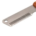 thumbnail image 2 of Pet Stripping Comb Multifunction Remove Floating Hair Dog Stripping Knife with Wood Handle for Cats Dogs, 2 of 4