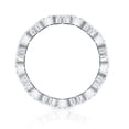 thumbnail image 2 of Rosec Jewels Statement Wedding Band Ring - Certified Lab Created Diamond Eternity Ring (EF-VS Grade), 10K White Gold, US 11.50, 2 of 8